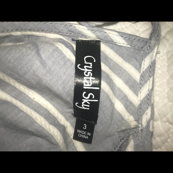 Crystal Sky light gray/blue jumpsuit - Picture 8 of 8